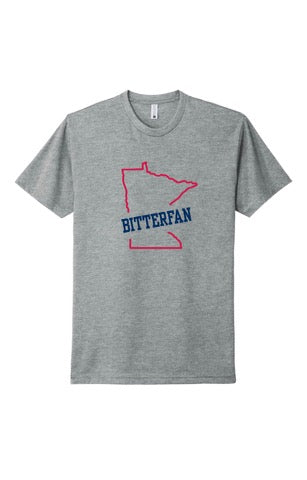 BITTERFAN MN baseball tees